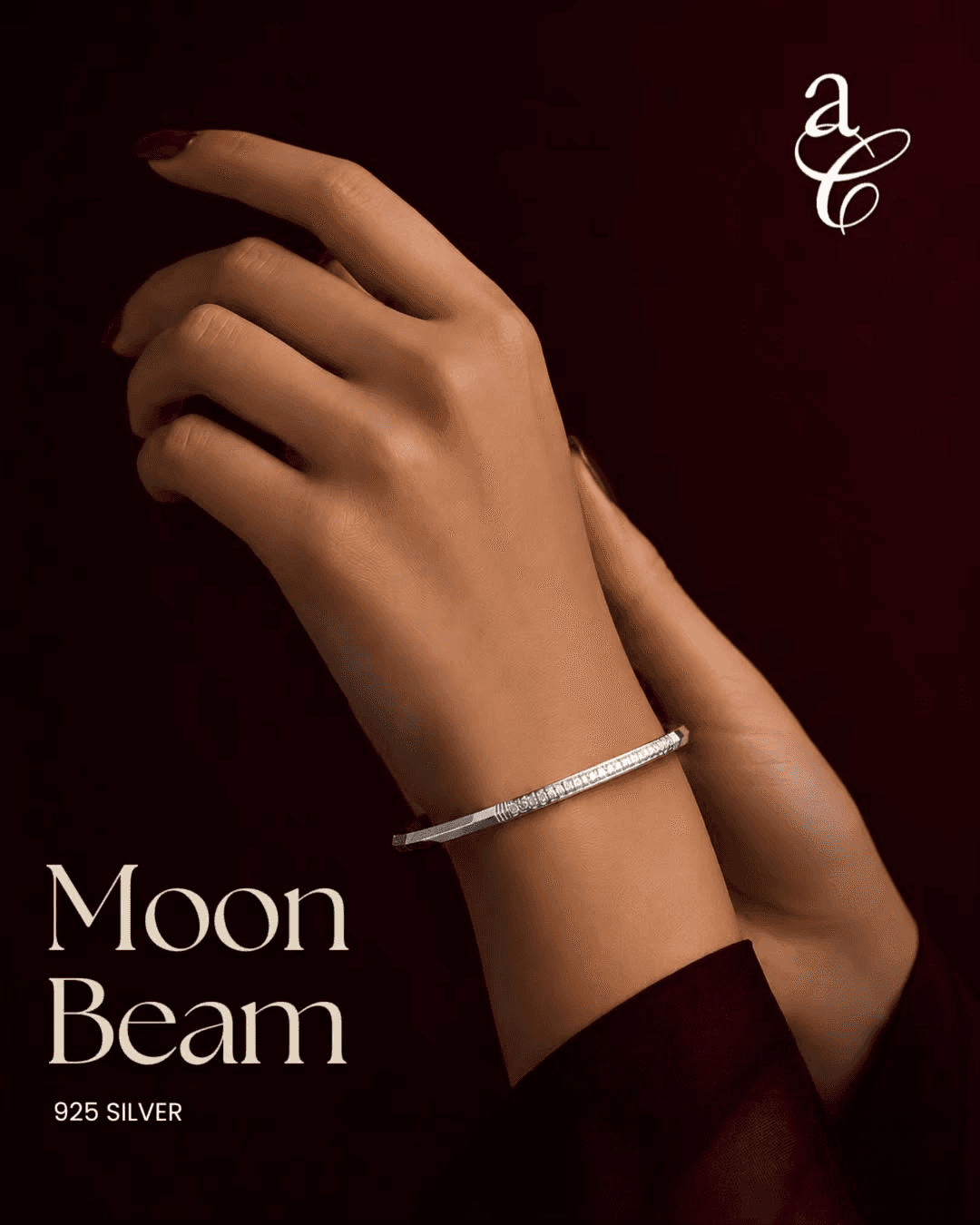 Moon Beam 925 silver bangle
